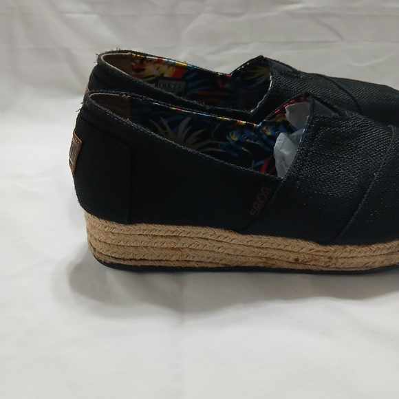 BOBS Black Espadrille Slip-On Shoes - Picture 7 of 16